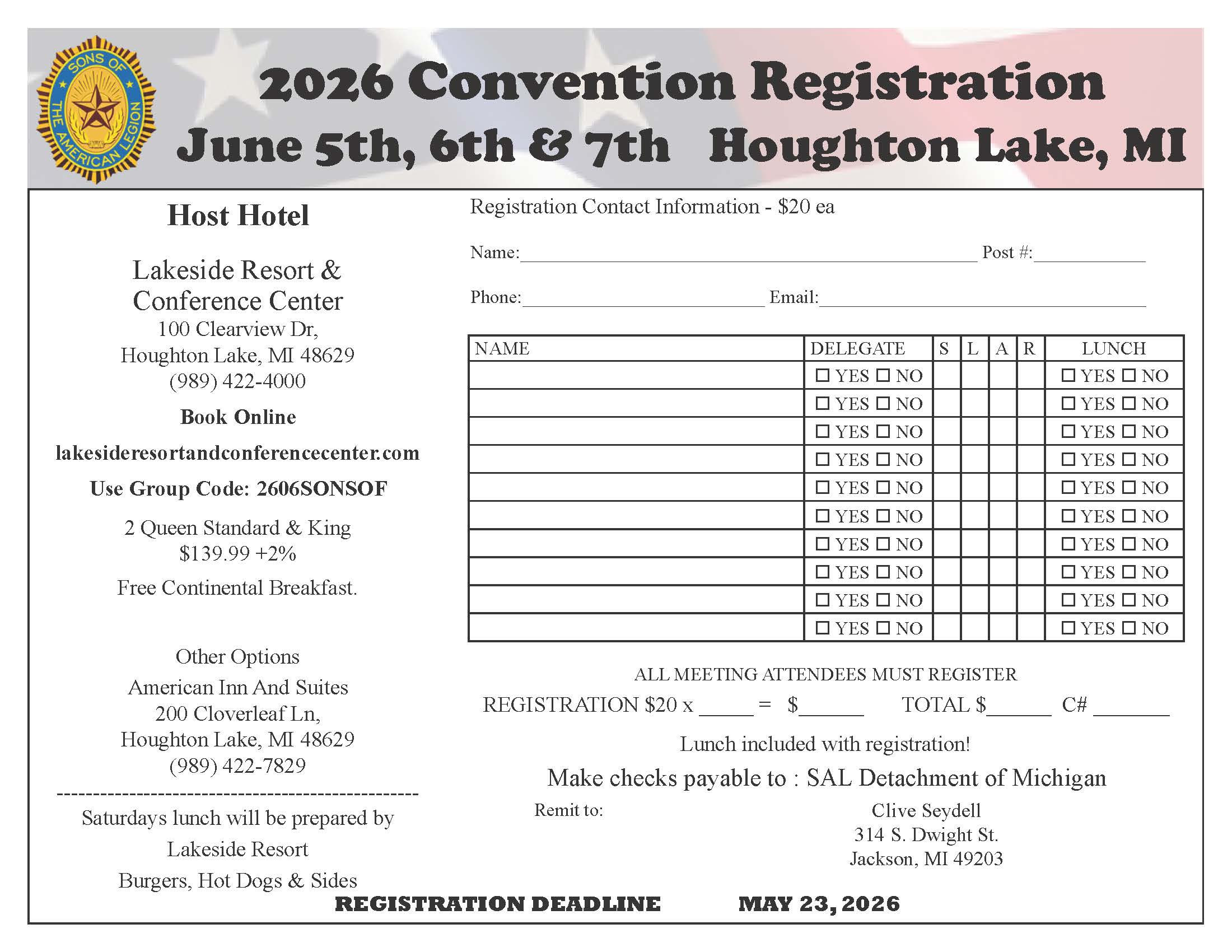 Click for a Fillable PDF